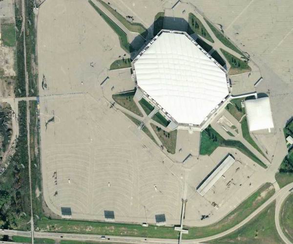 Silverdome Drive-In Theatre - Aerial (newer photo)